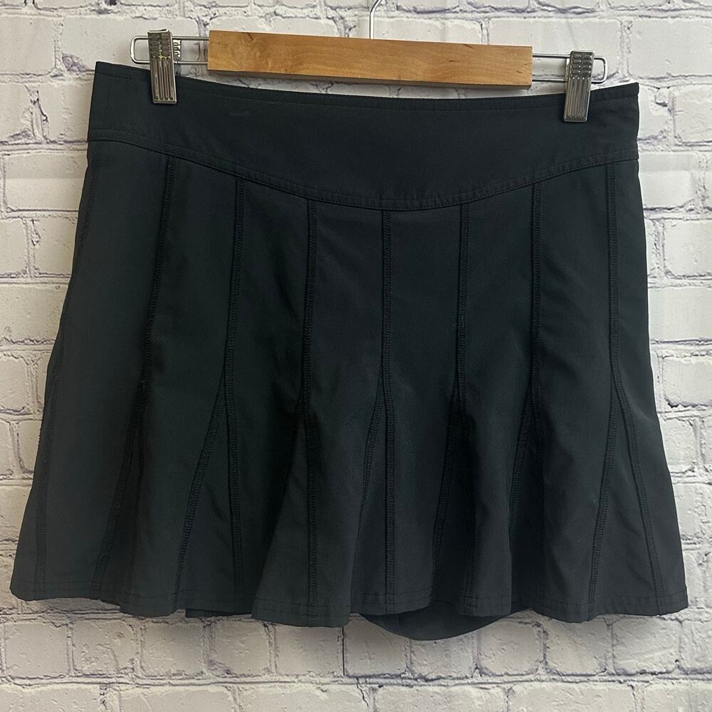 Athleta Pleated Wear About It Skort Black Active Skort 4 Athletic Tennis Workout